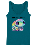 Broasca testoasa pictata in acuarela cu mesajul I'm not fast Maiou Damă Dreamer