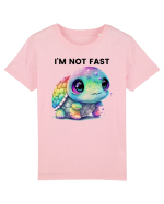 Broasca testoasa pictata in acuarela cu mesajul I'm not fast Tricou mânecă scurtă  Copii Mini Creator