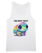 Broasca testoasa pictata in acuarela cu mesajul I'm not fast Maiou Bărbat Runs