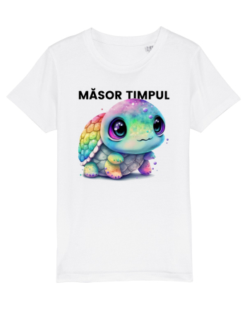 Broasca testoasa pictata in acuarela cu mesajul  Masor Timpul White