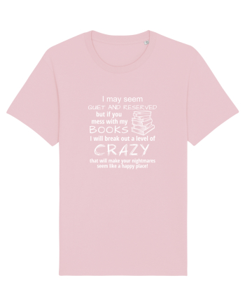 Mess with my BOOKS Cotton Pink