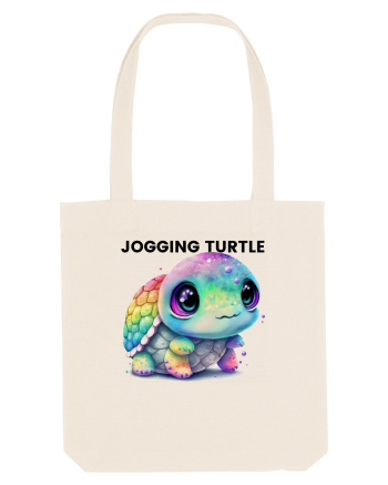 Broasca testoasa pictata in acuarela cu mesajul Jogging Turtle Natural
