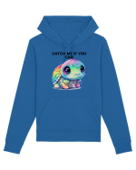 Broasca testoasa pictata in acuarela cu mesajul Catch Me If You Can Hanorac Unisex Drummer