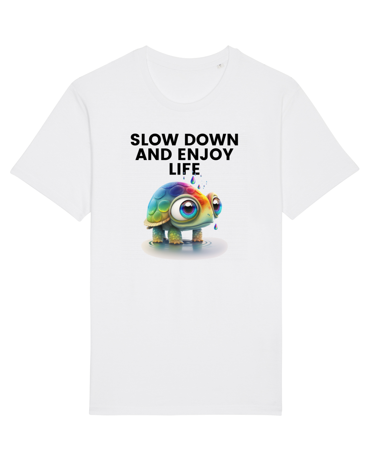 Tricou mânecă scurtă Unisex Rocker White