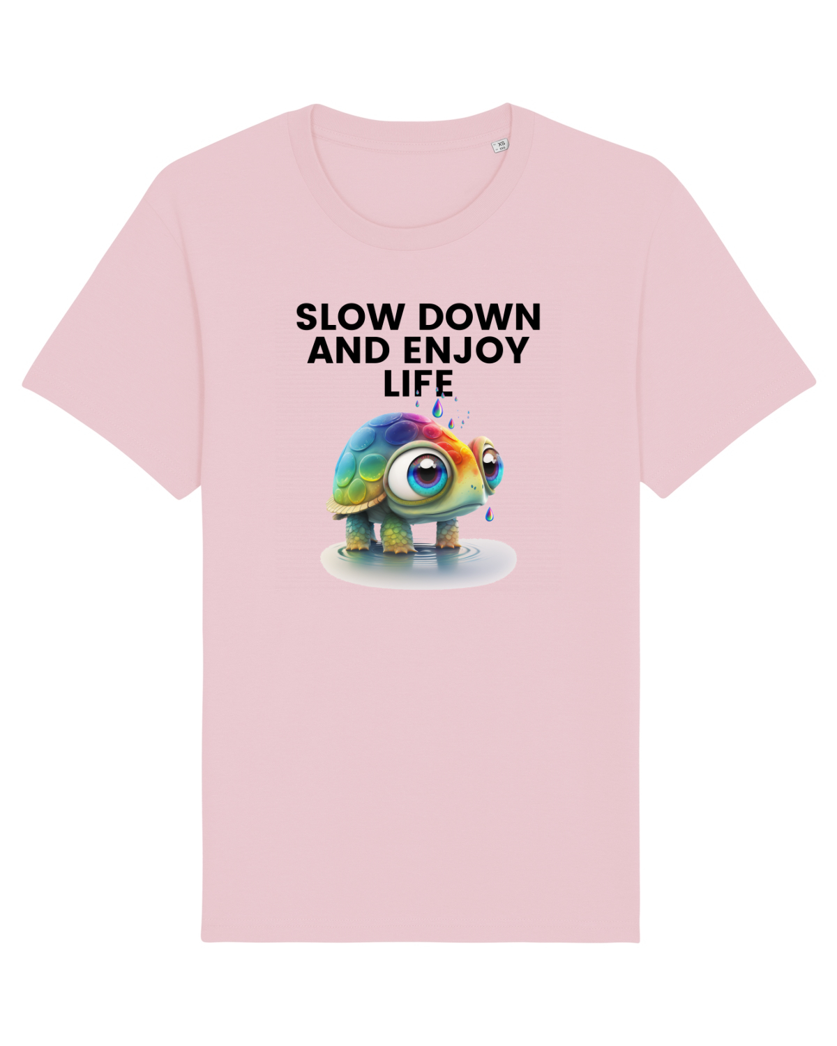 Tricou mânecă scurtă Unisex Rocker Cotton Pink