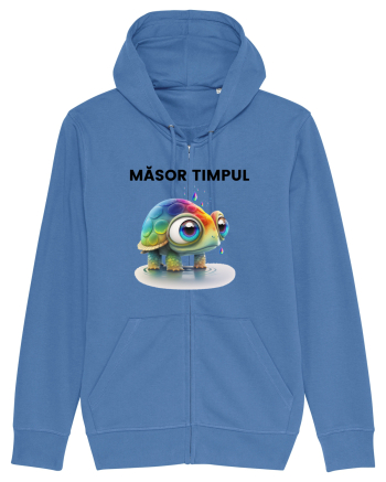 Broasca testoasa pictata in acuarela cu mesajul  Masor Timpul Bright Blue