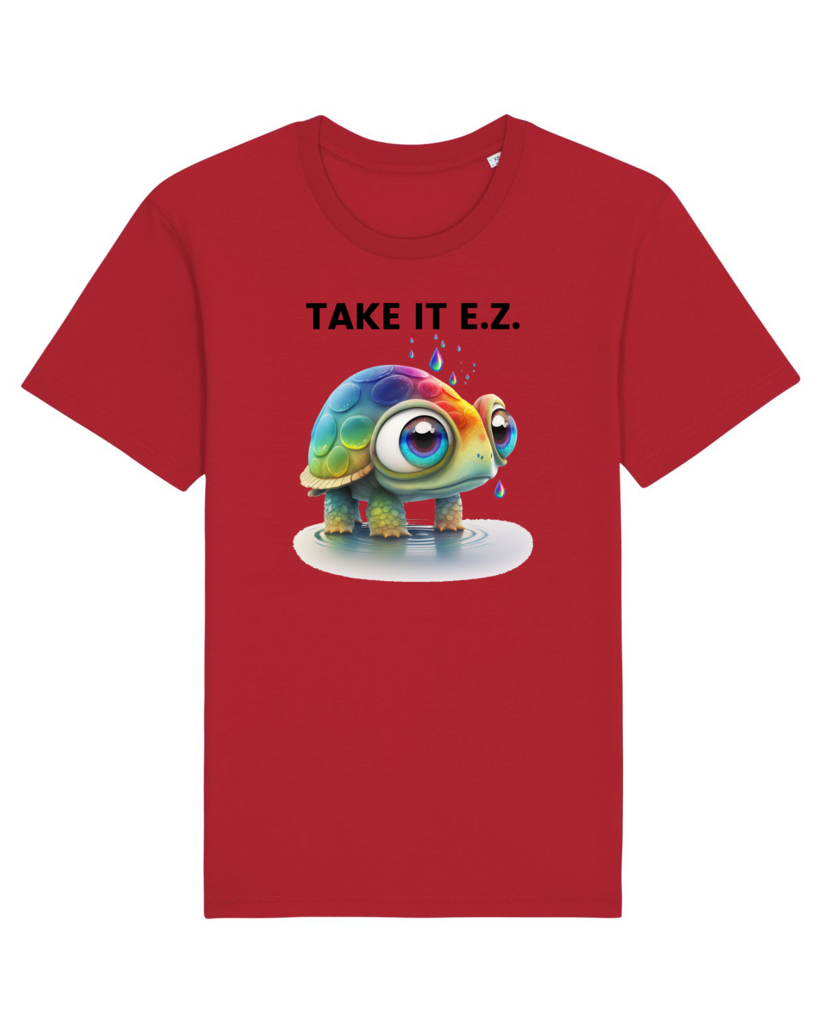 Tricou mânecă scurtă Unisex Rocker Red