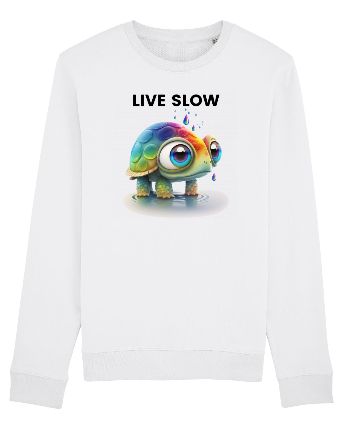 Bluză mânecă lungă Unisex Rise White