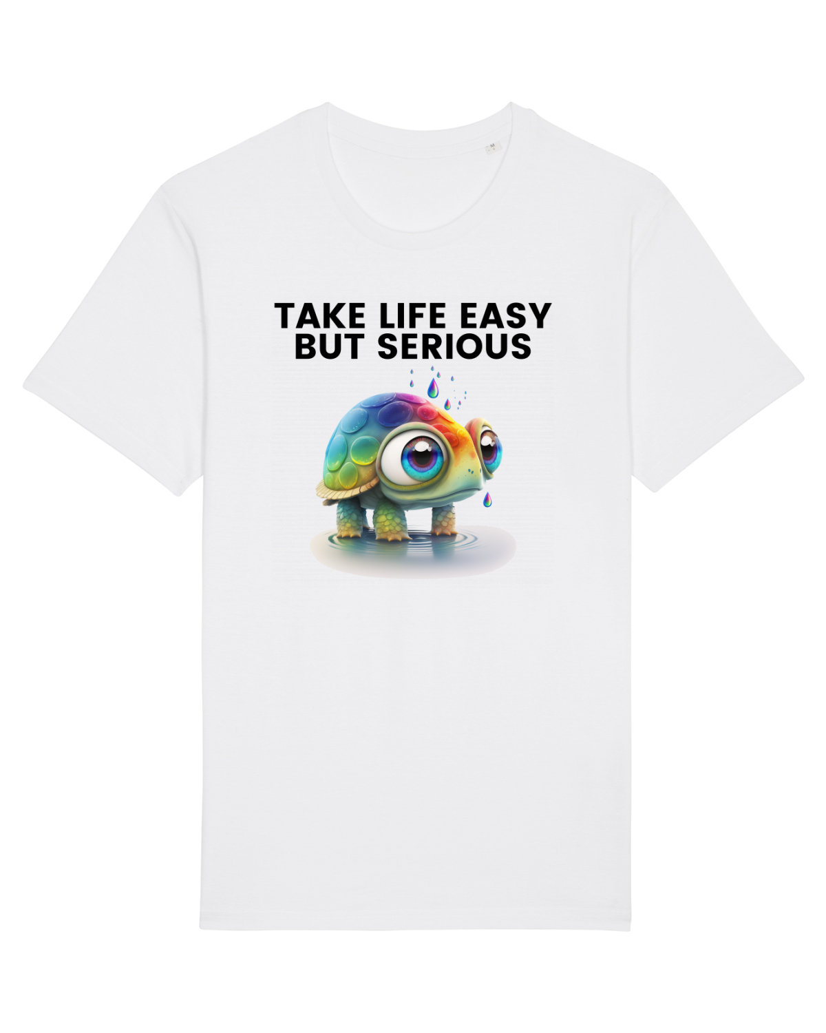 Tricou mânecă scurtă Unisex Rocker White