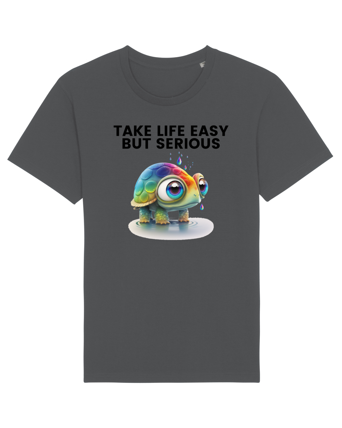 Tricou mânecă scurtă Unisex Rocker Anthracite