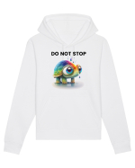 Broasca testoasa pictata in acuarela cu mesajul Do Not Stop Hanorac Unisex Drummer