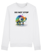 Broasca testoasa pictata in acuarela cu mesajul Do Not Stop Bluză mânecă lungă Unisex Rise