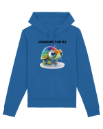 Broasca testoasa pictata in acuarela cu mesajul Jogging Turtle Hanorac Unisex Drummer