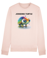 Broasca testoasa pictata in acuarela cu mesajul Jogging Turtle Bluză mânecă lungă Unisex Rise