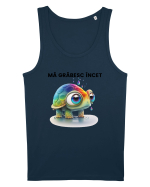 Broasca testoasa pictata in acuarela cu mesajul Ma grabesc Incet Maiou Bărbat Runs