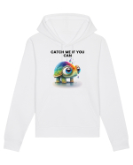 Broasca testoasa pictata in acuarela cu mesajul Catch Me If You Can Hanorac Unisex Drummer