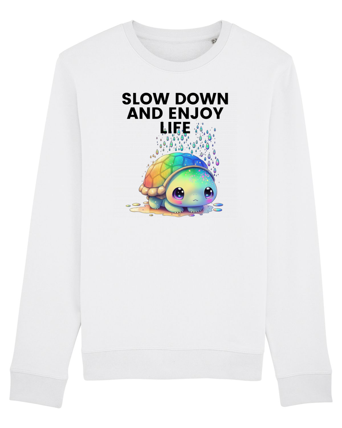 Bluză mânecă lungă Unisex Rise White