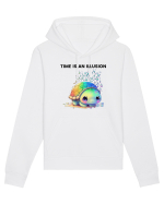 Broasca testoasa pictata in acuarela cu mesajul  Time is an Illusion Hanorac Unisex Drummer