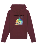 Broasca testoasa pictata in acuarela cu mesajul Jogging Turtle Hanorac Unisex Drummer