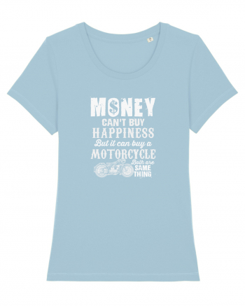 A motorcycle Sky Blue
