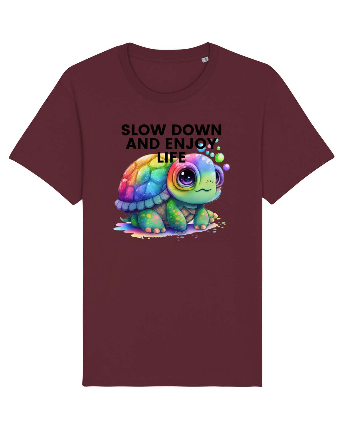 Tricou mânecă scurtă Unisex Rocker Burgundy