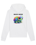Broasca testoasa pictata in acuarela cu mesajul  Beach Mode Hanorac Unisex Drummer