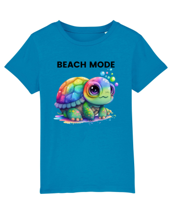Broasca testoasa pictata in acuarela cu mesajul  Beach Mode Azur