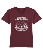 Custom Motorcycle Tricou mânecă scurtă guler V Bărbat Presenter
