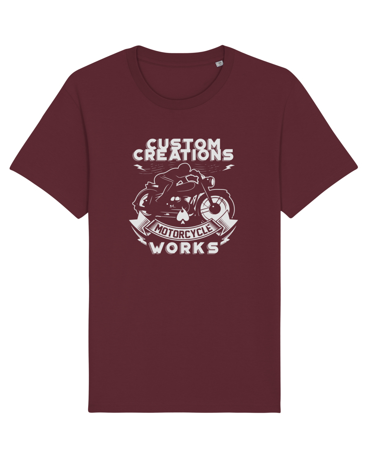 Tricou mânecă scurtă Unisex Rocker Burgundy