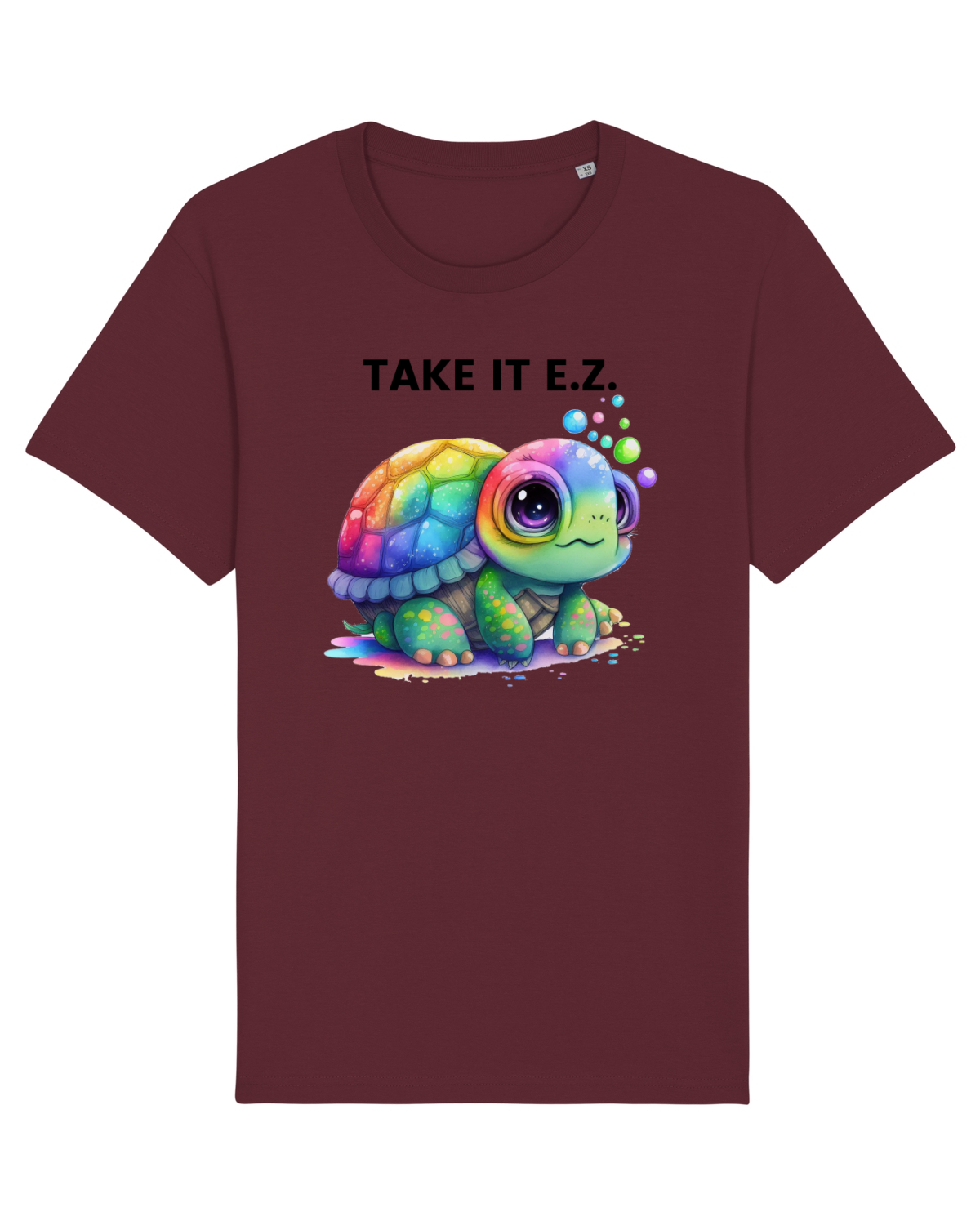 Tricou mânecă scurtă Unisex Rocker Burgundy
