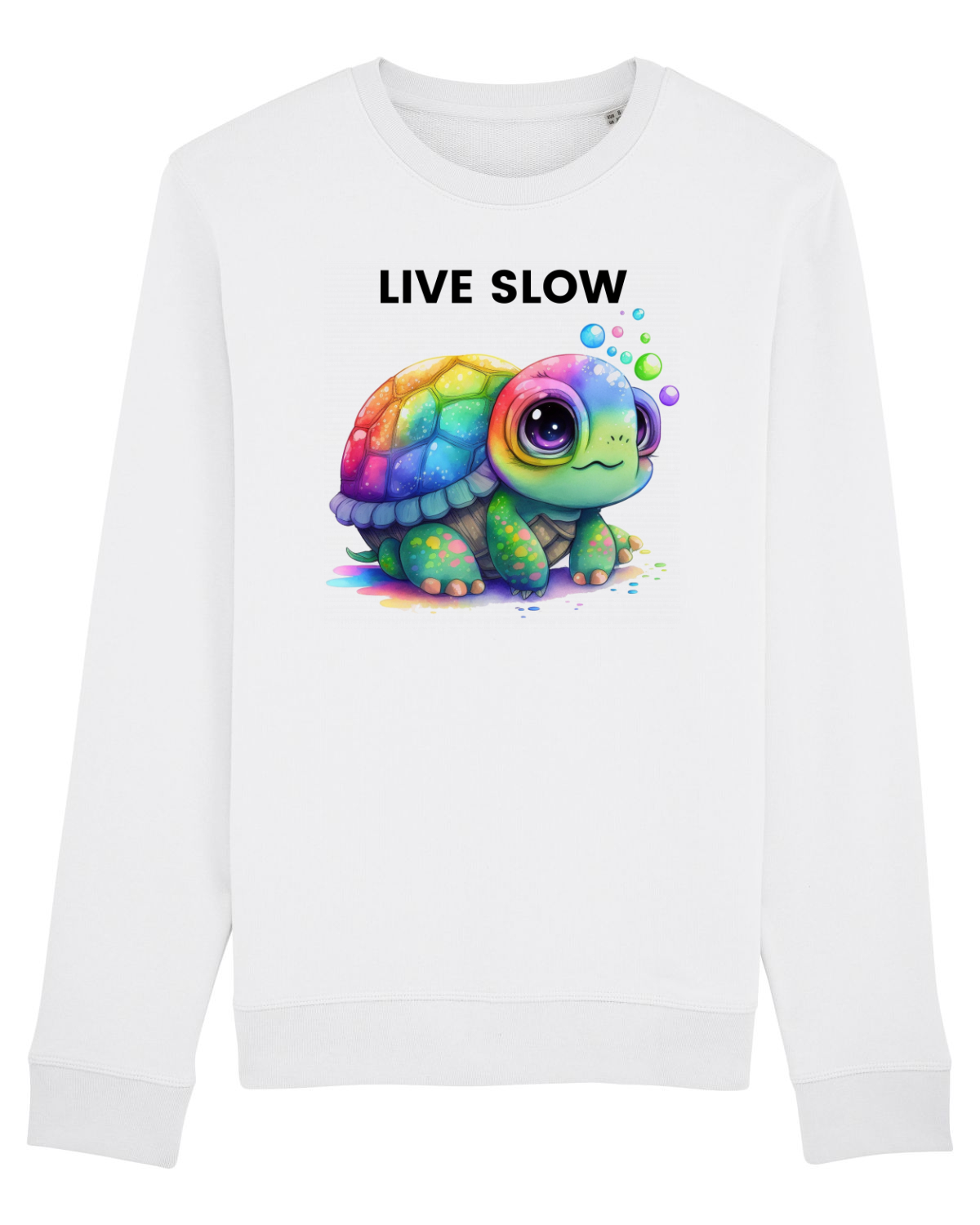 Bluză mânecă lungă Unisex Rise White