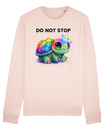 Broasca testoasa pictata in acuarela cu mesajul Do Not Stop Candy Pink