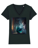 DIGITAL ART 52 Tricou mânecă scurtă guler V Damă Evoker