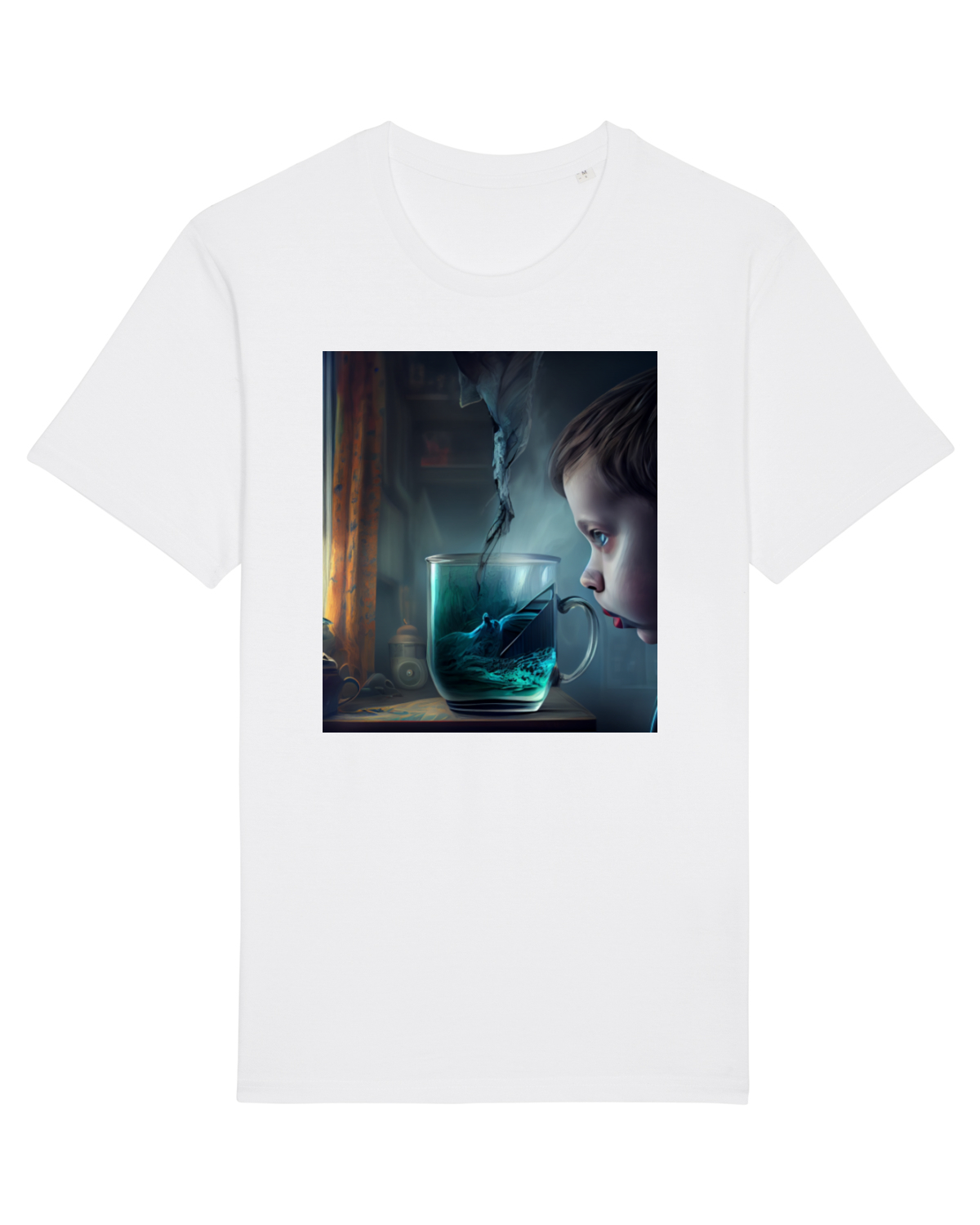 Tricou mânecă scurtă Unisex Rocker White