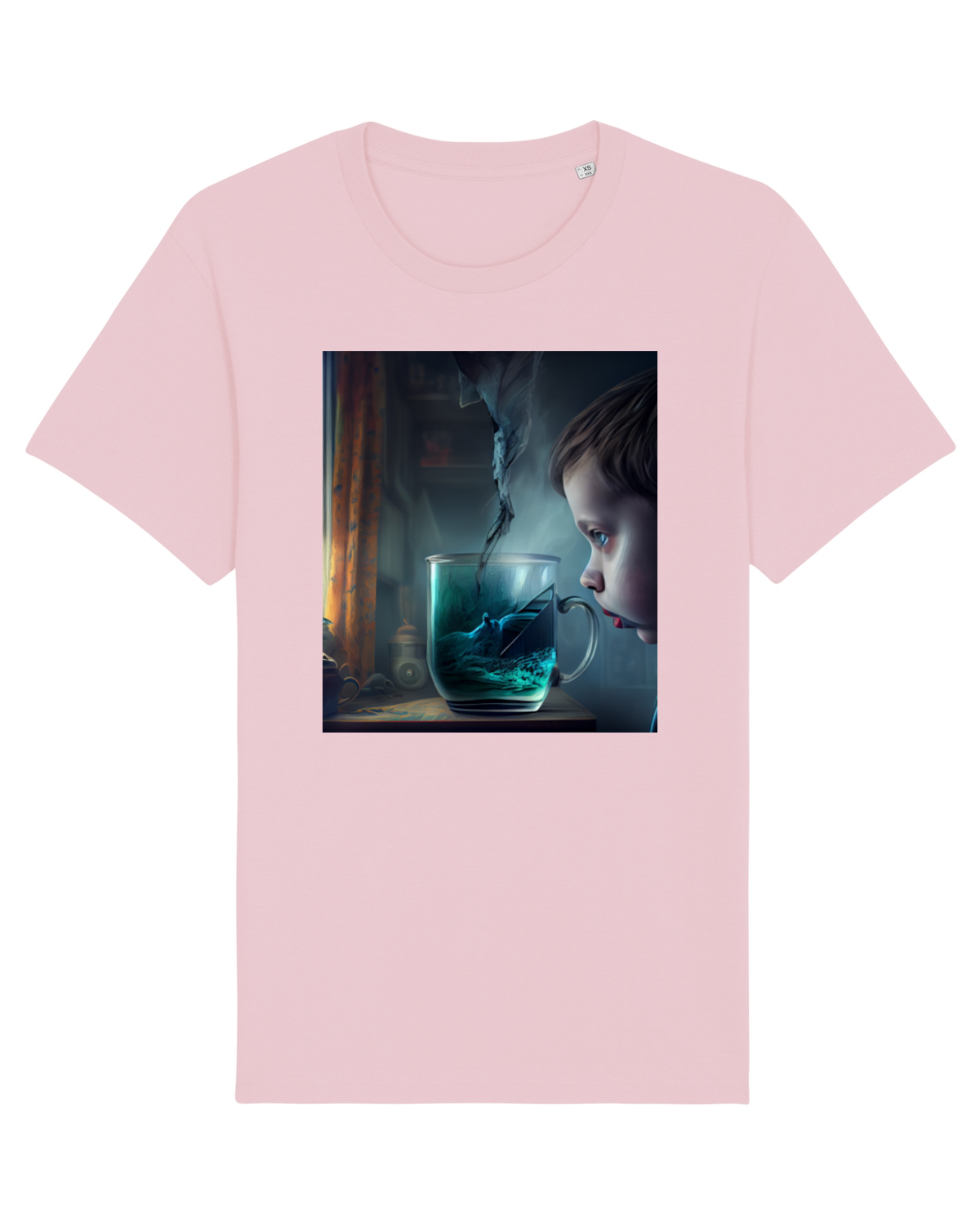 Tricou mânecă scurtă Unisex Rocker Cotton Pink