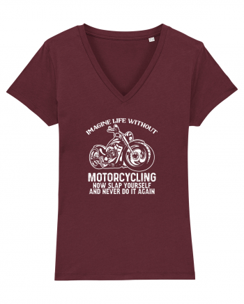 Motorcycling Burgundy