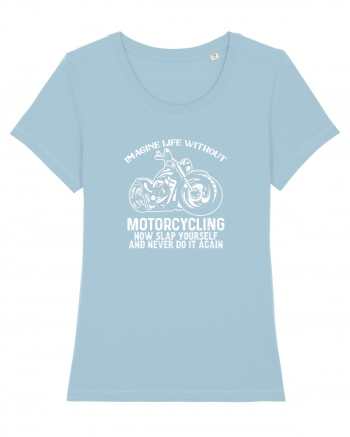 Motorcycling Sky Blue