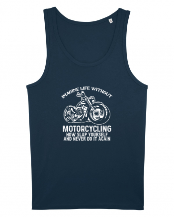 Motorcycling Navy