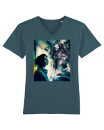 DIGITAL ART 53 Tricou mânecă scurtă guler V Bărbat Presenter