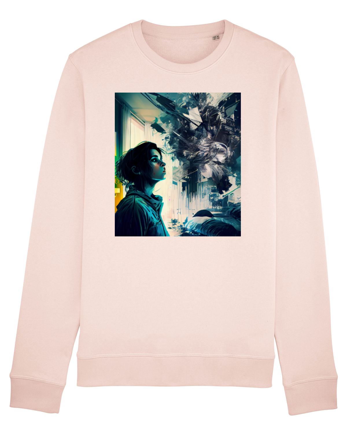 Bluză mânecă lungă Unisex Rise Candy Pink