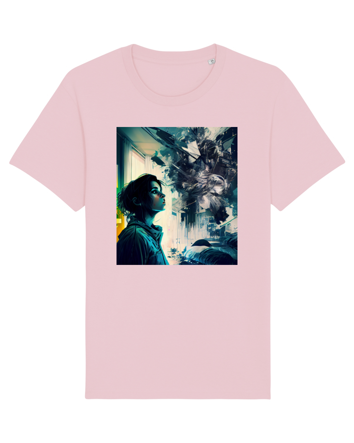 Tricou mânecă scurtă Unisex Rocker Cotton Pink