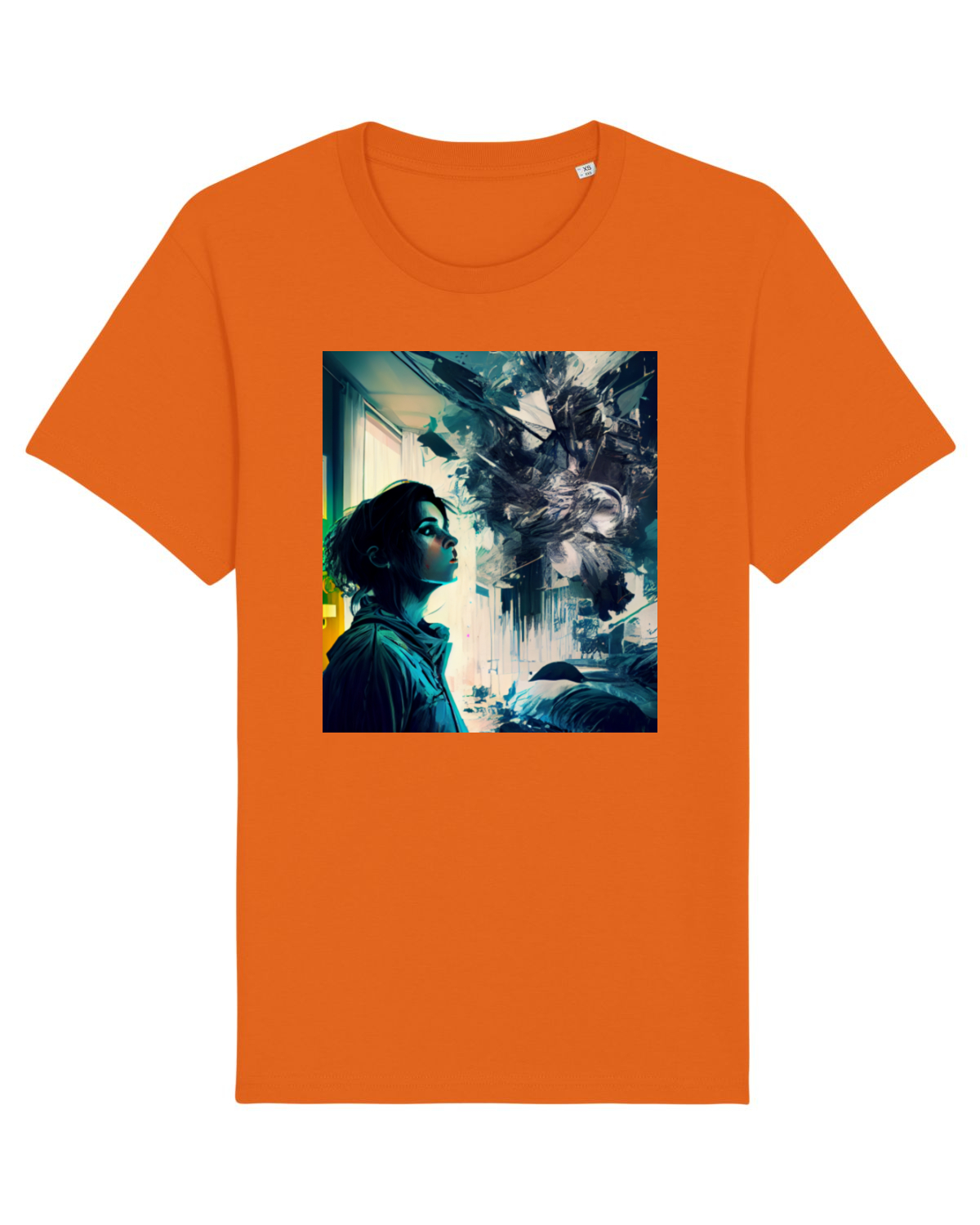 Tricou mânecă scurtă Unisex Rocker Bright Orange