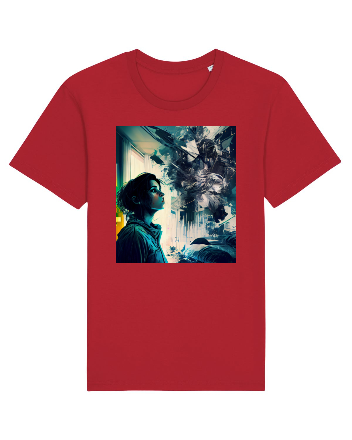 Tricou mânecă scurtă Unisex Rocker Red