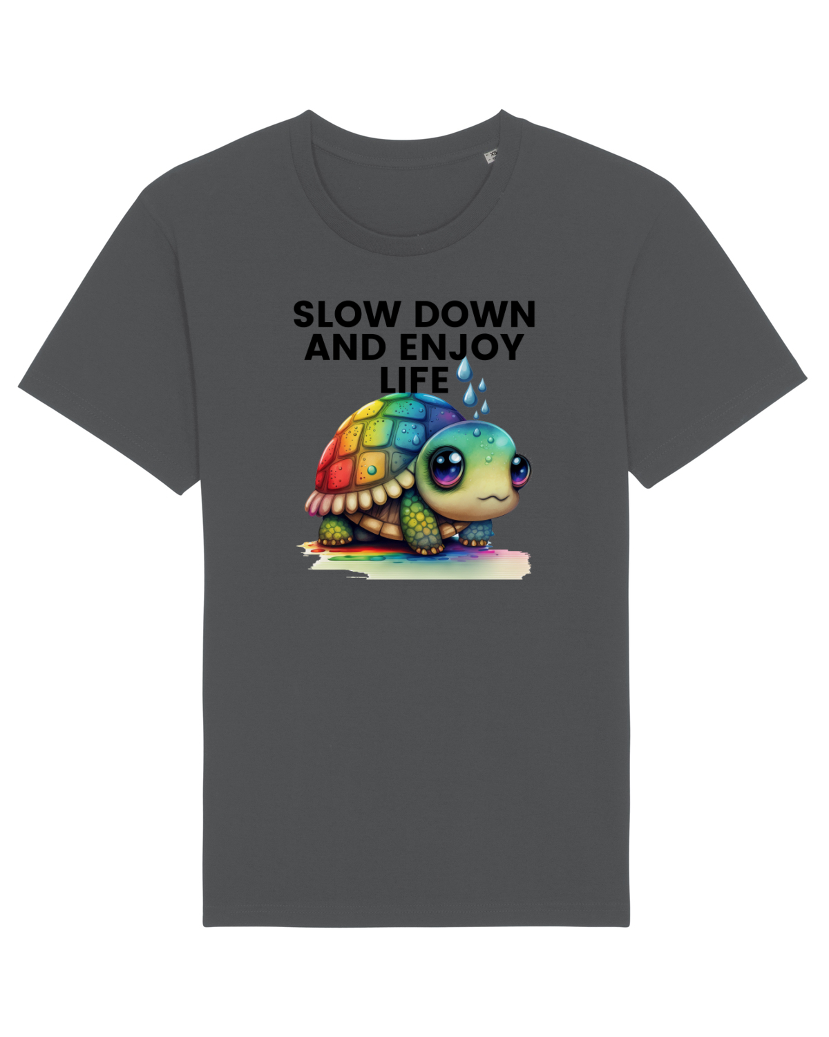 Tricou mânecă scurtă Unisex Rocker Anthracite