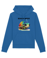 Broasca testoasa pictata in acuarela cu mesajul  Beach Mode Hanorac Unisex Drummer