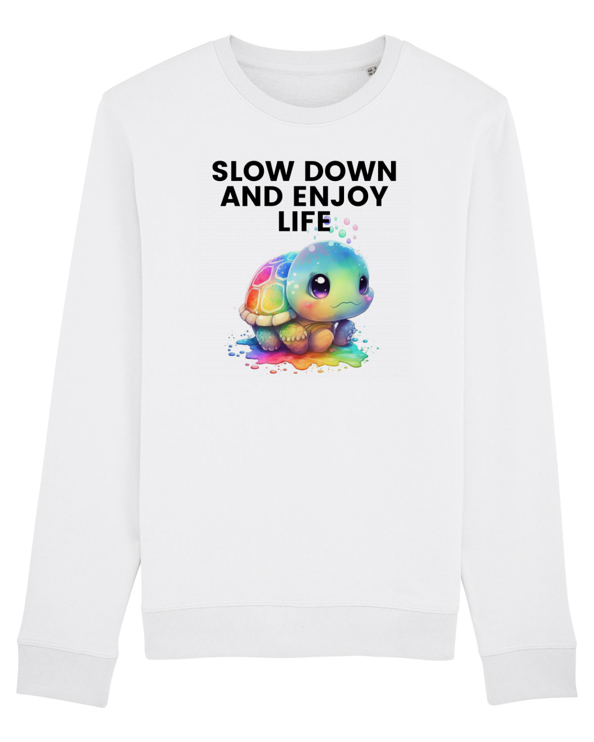 Bluză mânecă lungă Unisex Rise White