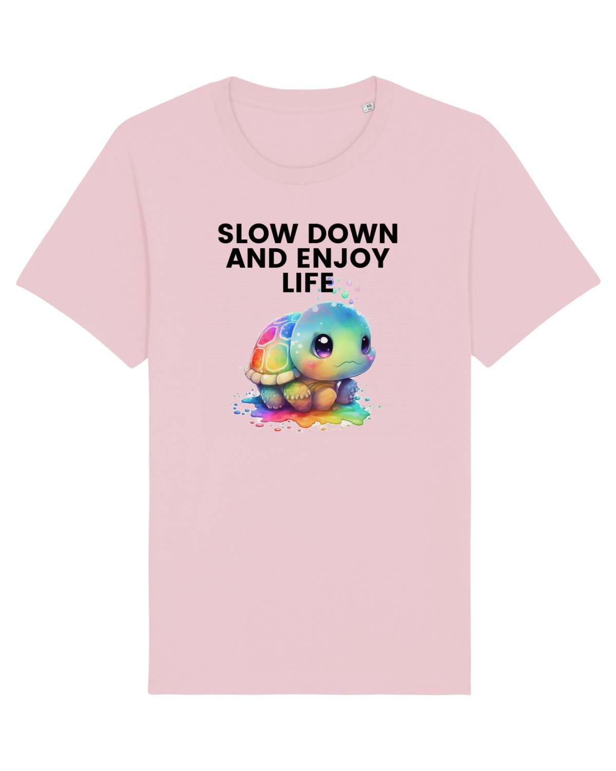 Tricou mânecă scurtă Unisex Rocker Cotton Pink