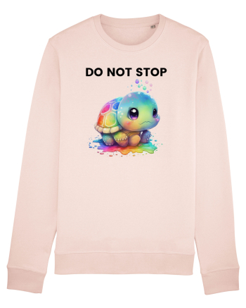 Broasca testoasa pictata in acuarela cu mesajul Do Not Stop Candy Pink