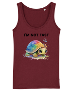 Broasca testoasa pictata in acuarela cu mesajul I'm not fast Maiou Damă Dreamer