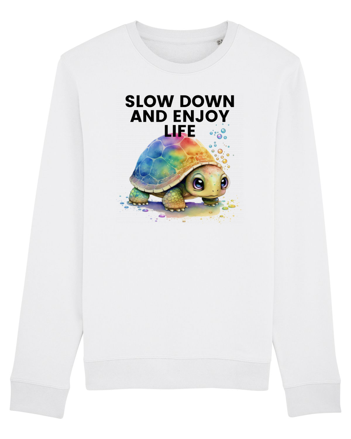 Bluză mânecă lungă Unisex Rise White